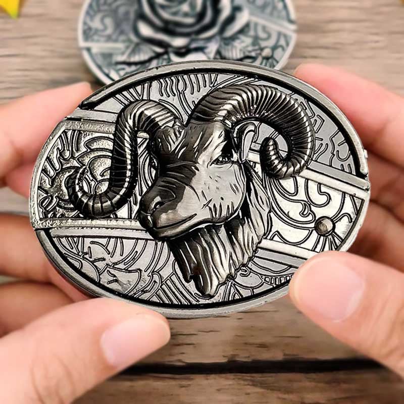 Davy | Metal Oval Cowboys Belt Buckle