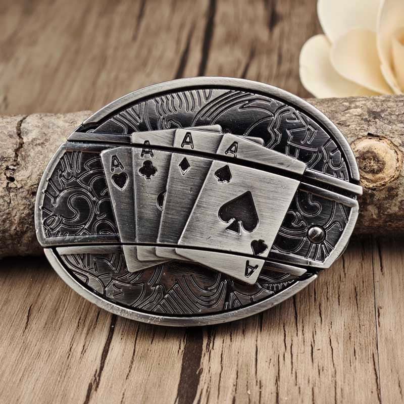 Davy | Metal Oval Cowboys Belt Buckle