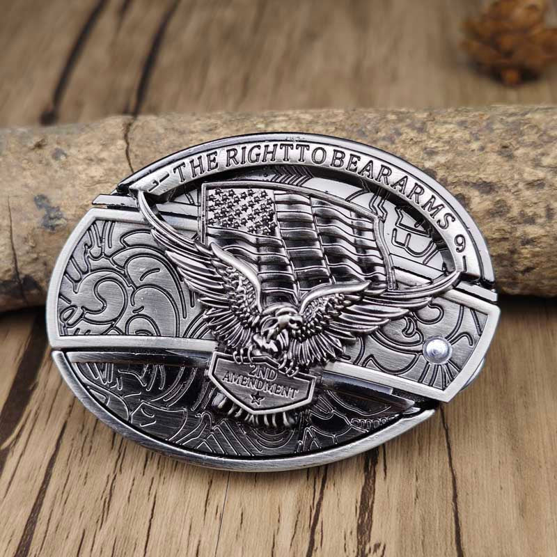 Davy | Metal Oval Cowboys Belt Buckle