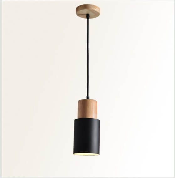 Davy | Metal Wood Pendant Light | Modern Industrial Design