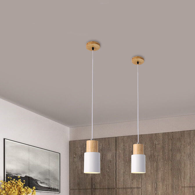 Davy | Metal Wood Pendant Light | Modern Industrial Design