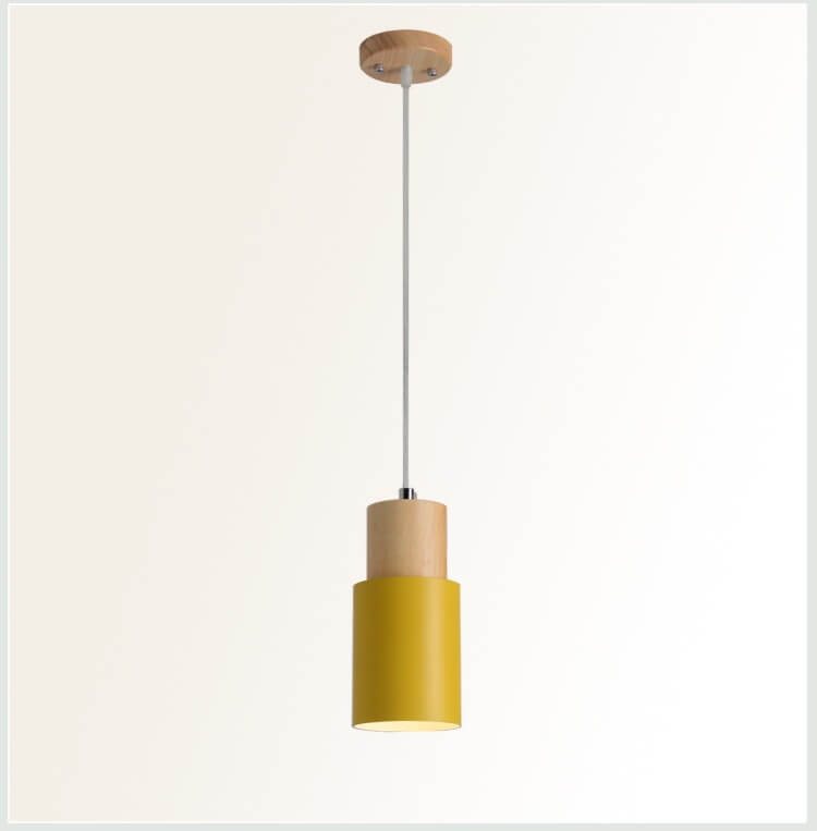Davy | Metal Wood Pendant Light | Modern Industrial Design