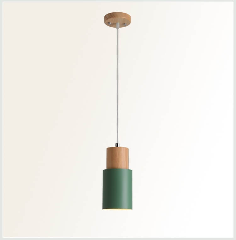 Davy | Metal Wood Pendant Light | Modern Industrial Design
