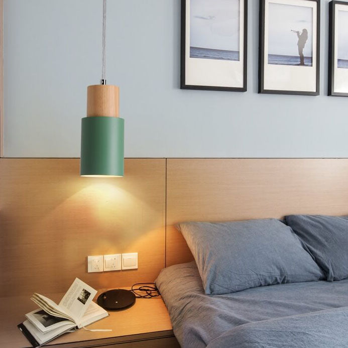 Davy | Metal Wood Pendant Light | Modern Industrial Design