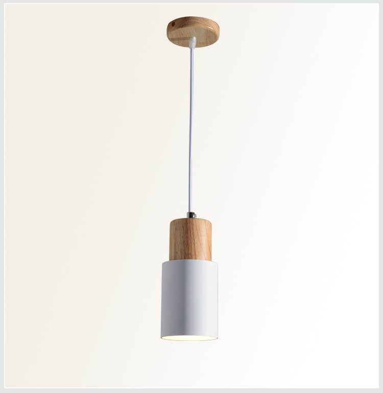 Davy | Metal Wood Pendant Light | Modern Industrial Design