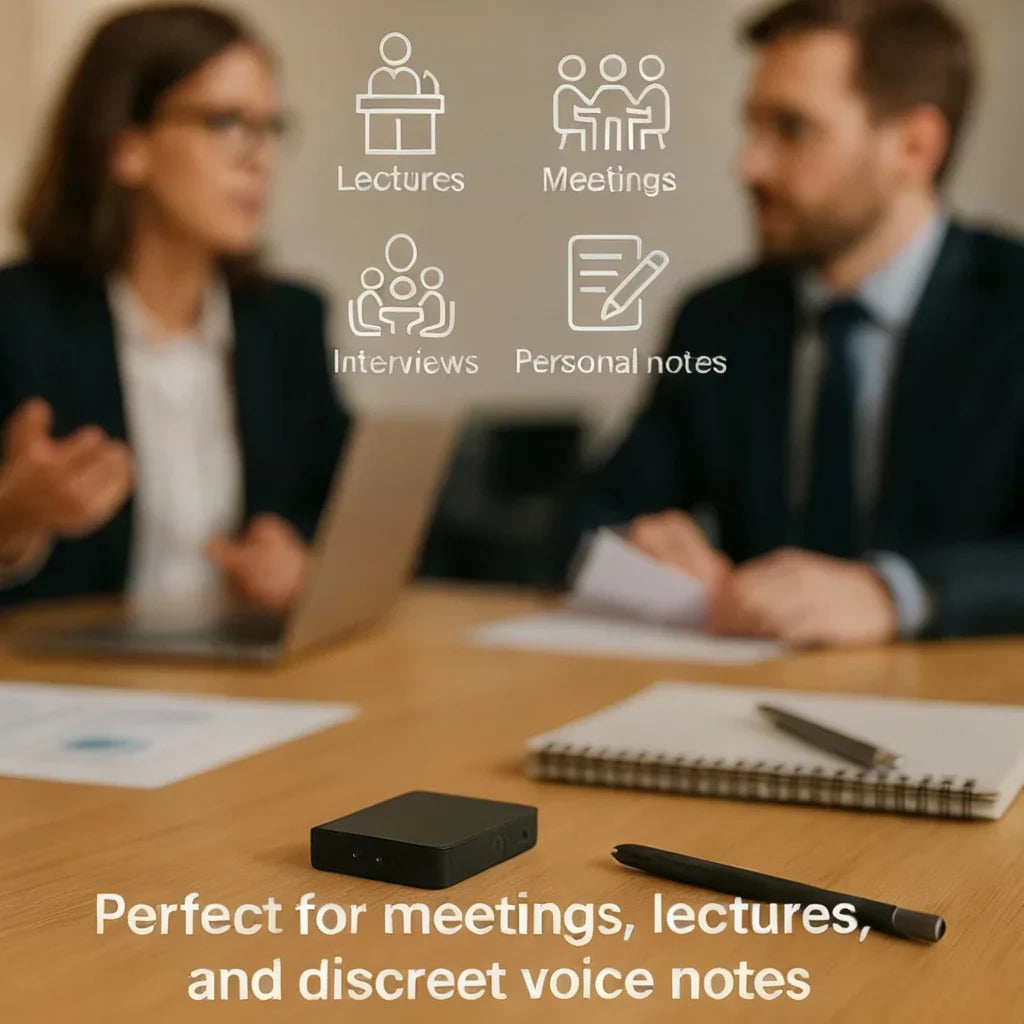 Davy | Miniature Voice Recorder – Small, Discreet, and Powerful Audio Capture | Perfect for Stealth Recording and Voice Activation