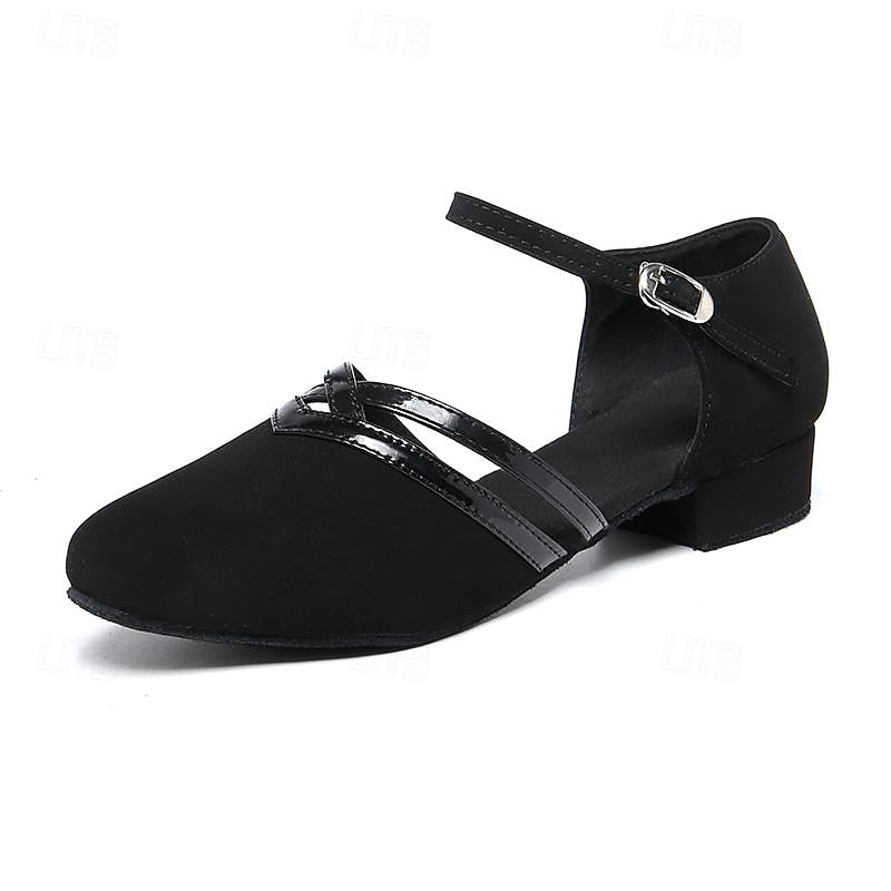 Davy | Modern Dance Shoes for Women - Black - High-Quality Suede