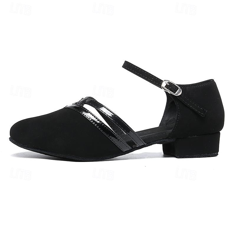 Davy | Modern Dance Shoes for Women - Black - High-Quality Suede
