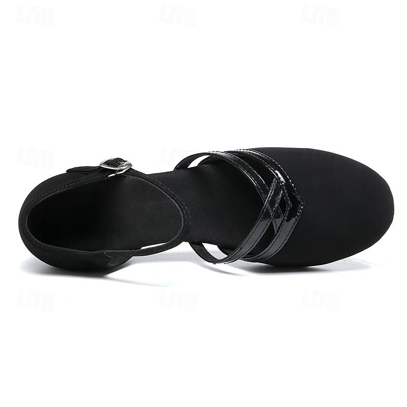 Davy | Modern Dance Shoes for Women - Black - High-Quality Suede