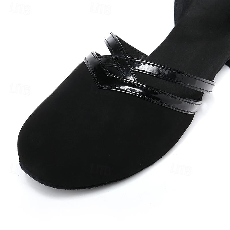 Davy | Modern Dance Shoes for Women - Black - High-Quality Suede