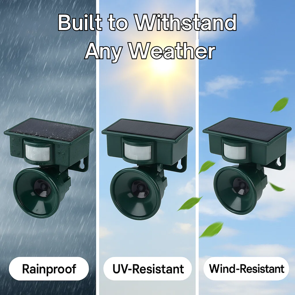 Davy | Motion Sensor Bird Repeller with Solar Power