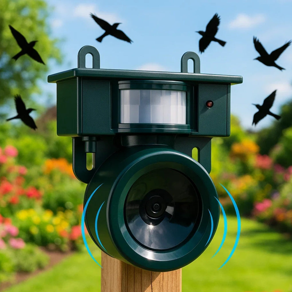 Davy | Motion Sensor Bird Repeller with Solar Power