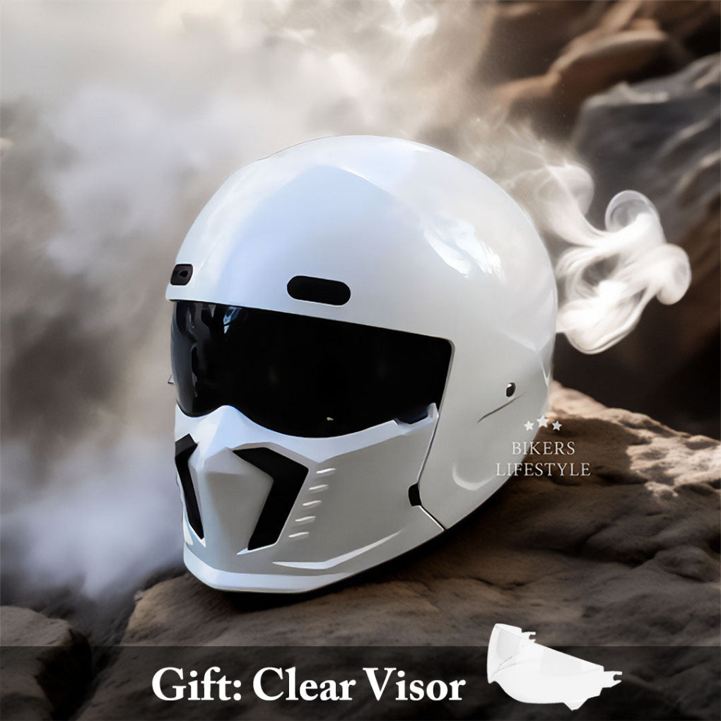 Davy | Motorcycle Full Face Helmet with Built-in Visor