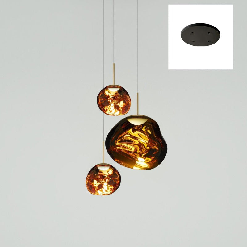 Davy | Multi-Arm Pendant Light | Sculptural Melt Design