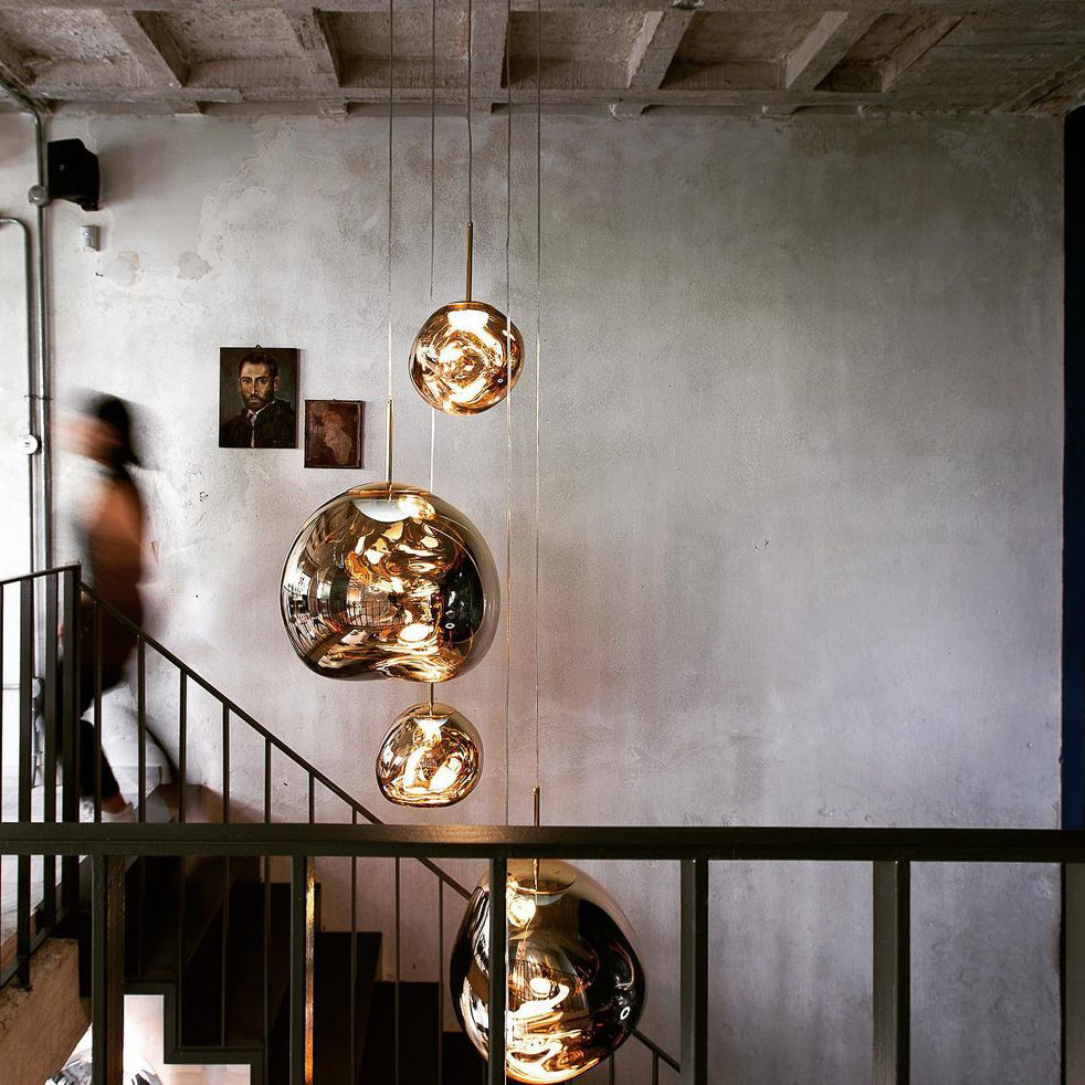 Davy | Multi-Arm Pendant Light | Sculptural Melt Design