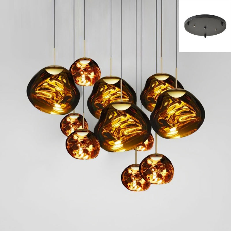 Davy | Multi-Arm Pendant Light | Sculptural Melt Design