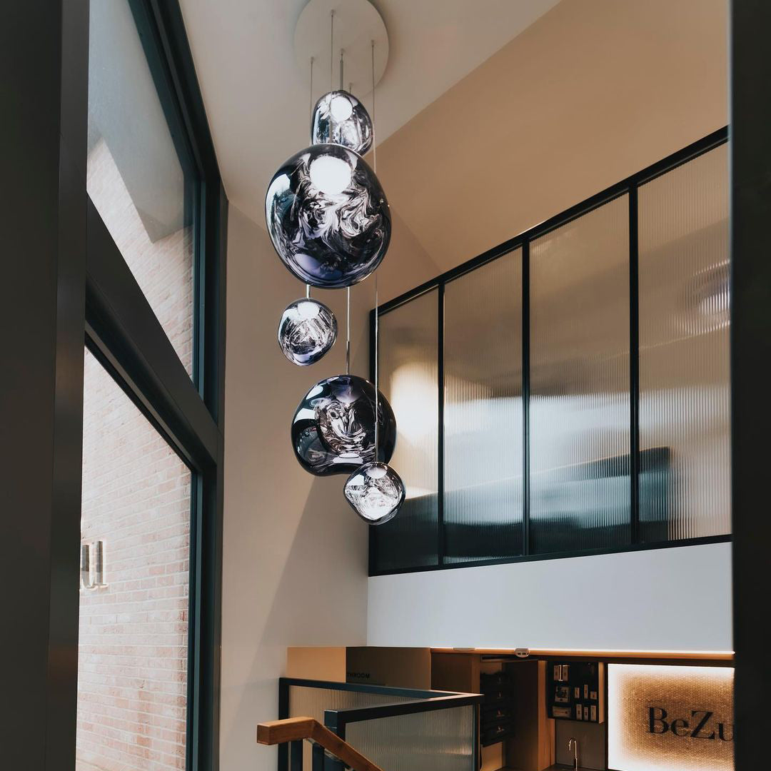 Davy | Multi-Arm Pendant Light | Sculptural Melt Design