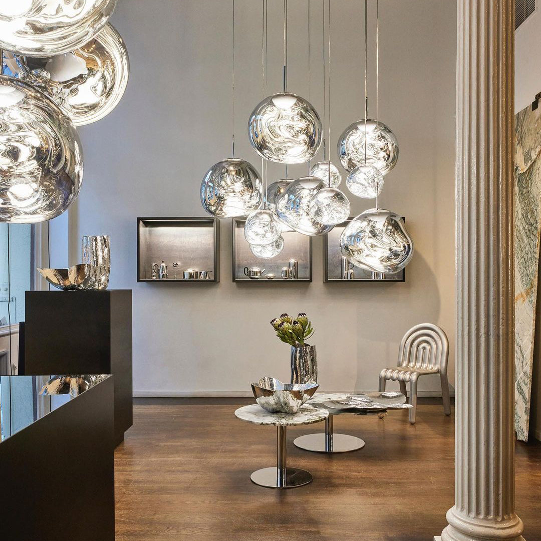 Davy | Multi-Arm Pendant Light | Sculptural Melt Design