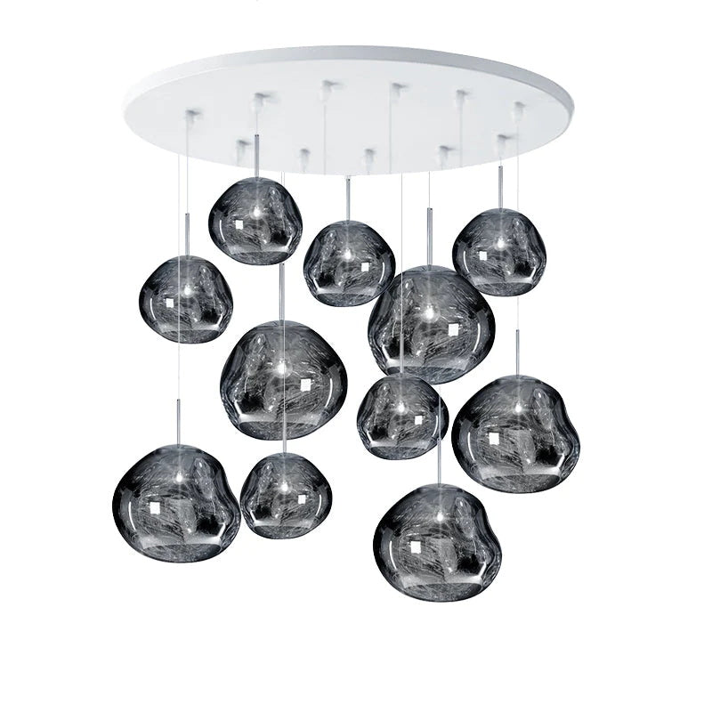 Davy | Multi-Arm Pendant Light | Sculptural Melt Design