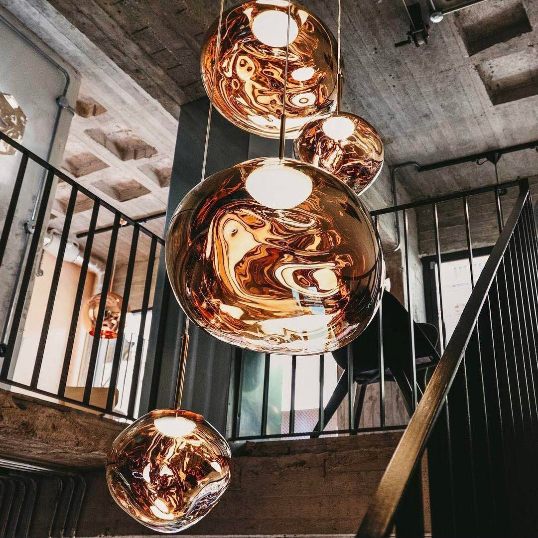 Davy | Multi-Arm Pendant Light | Sculptural Melt Design