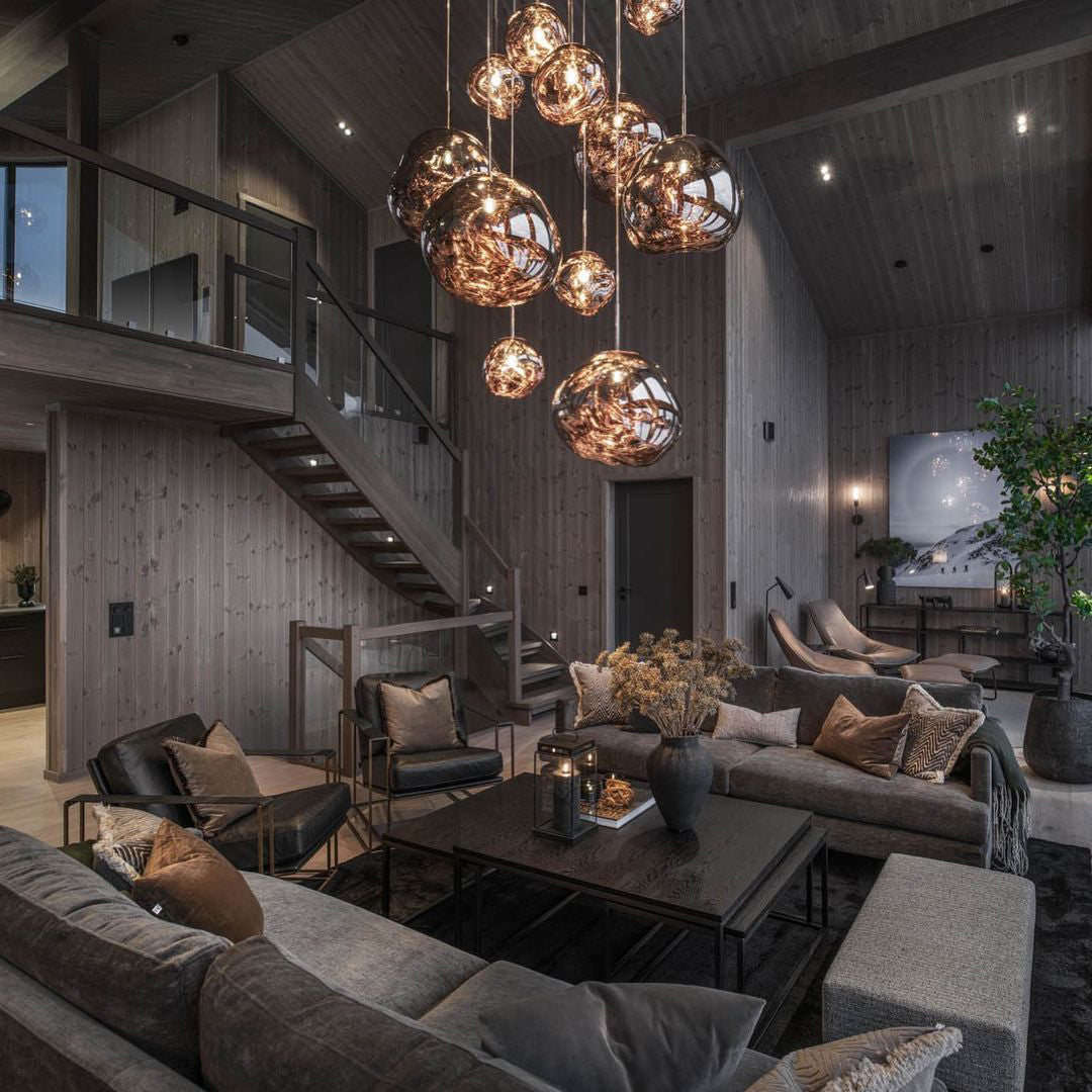 Davy | Multi-Arm Pendant Light | Sculptural Melt Design