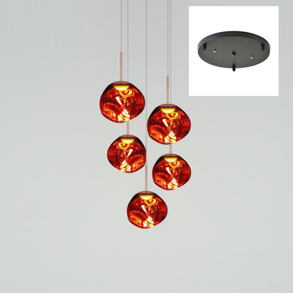 Davy | Multi-Arm Pendant Light | Sculptural Melt Design