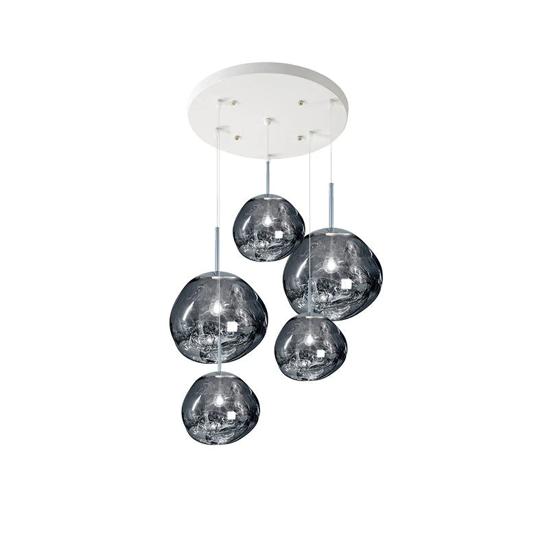 Davy | Multi-Arm Pendant Light | Sculptural Melt Design