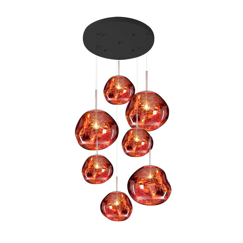 Davy | Multi-Arm Pendant Light | Sculptural Melt Design
