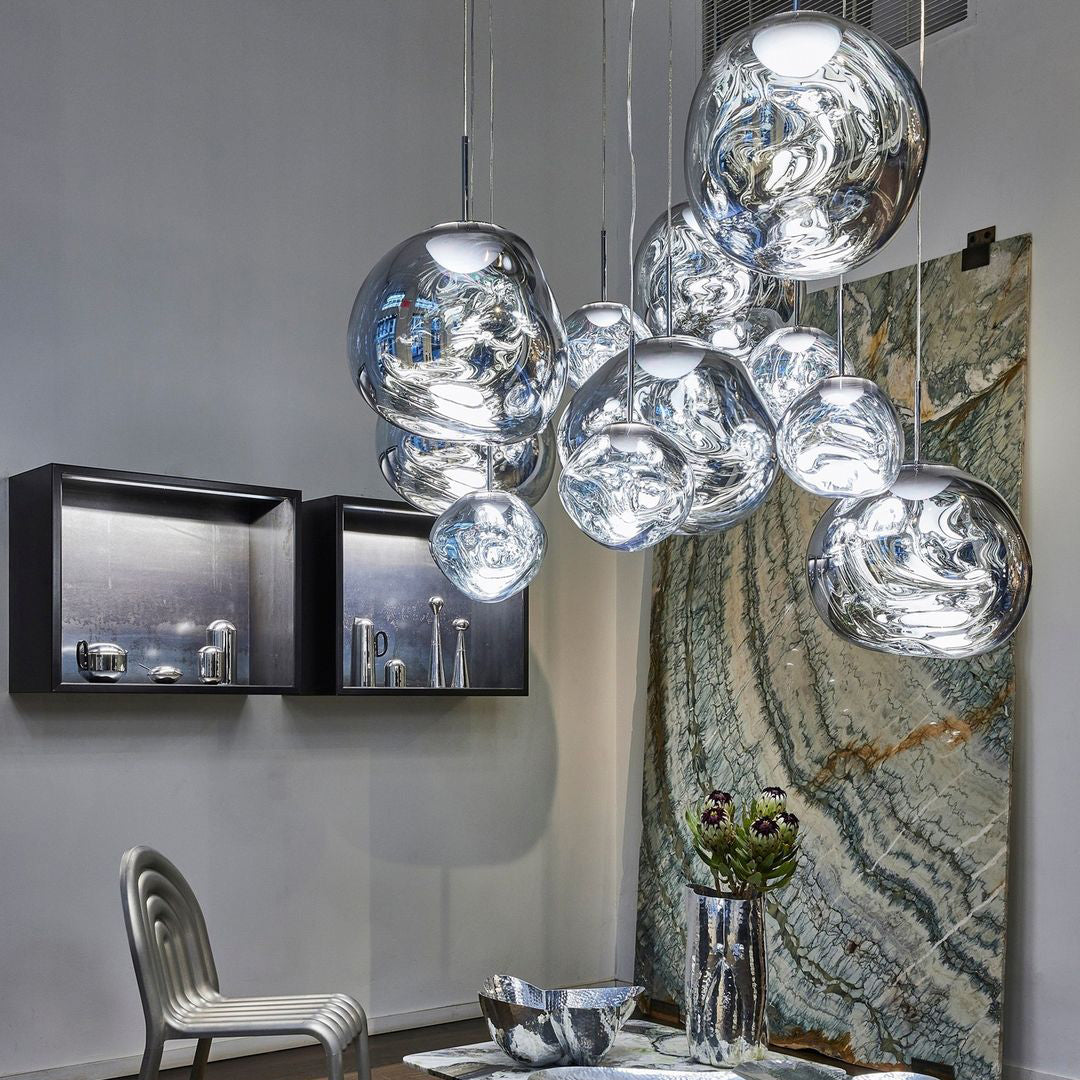 Davy | Multi-Arm Pendant Light | Sculptural Melt Design