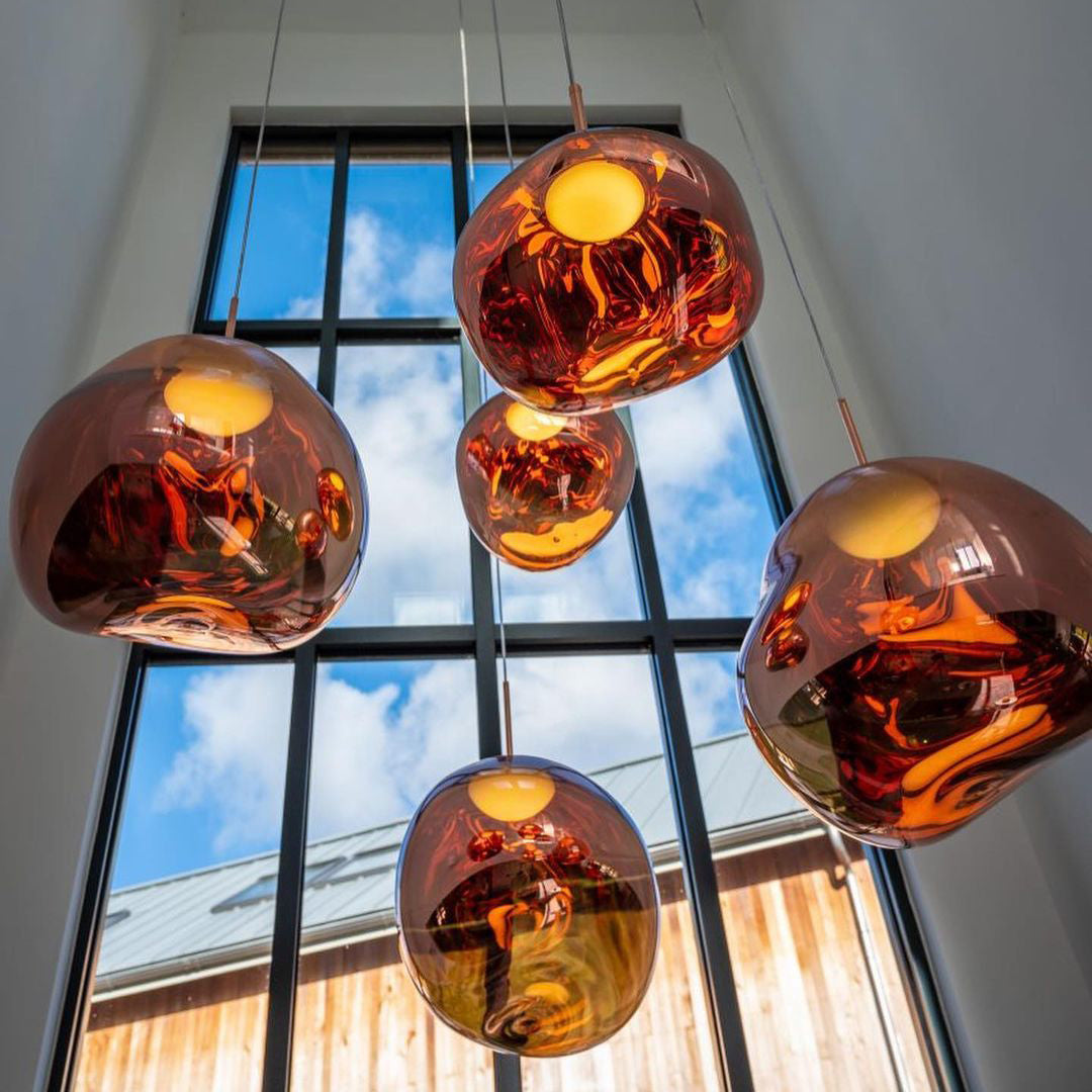 Davy | Multi-Arm Pendant Light | Sculptural Melt Design