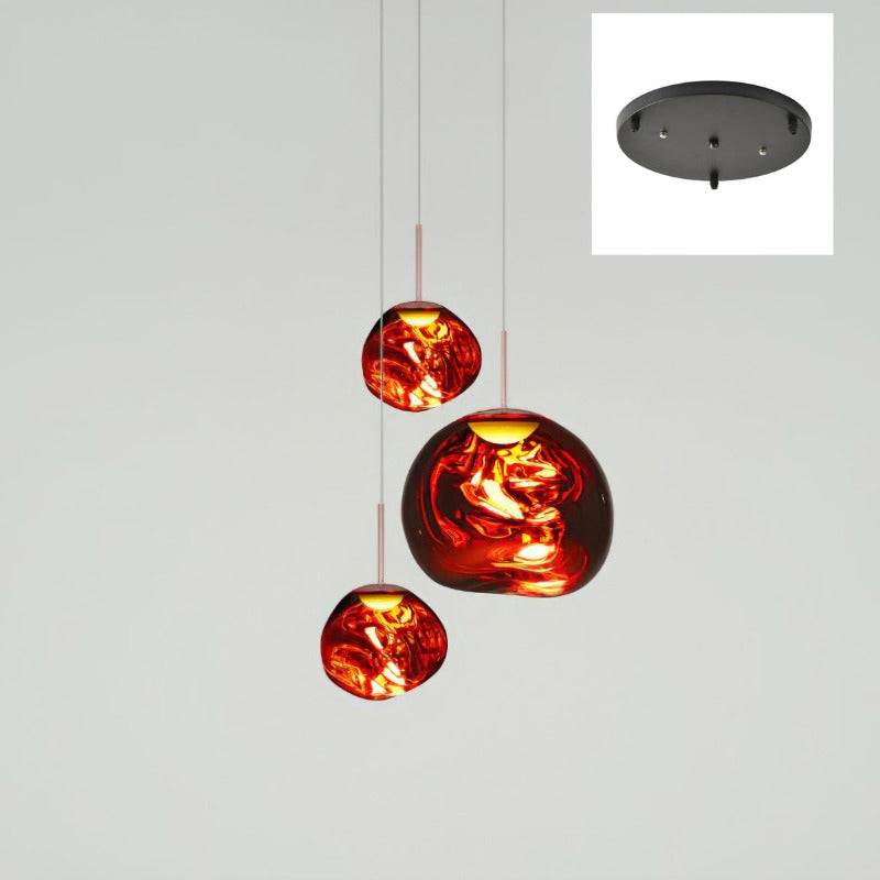 Davy | Multi-Arm Pendant Light | Sculptural Melt Design