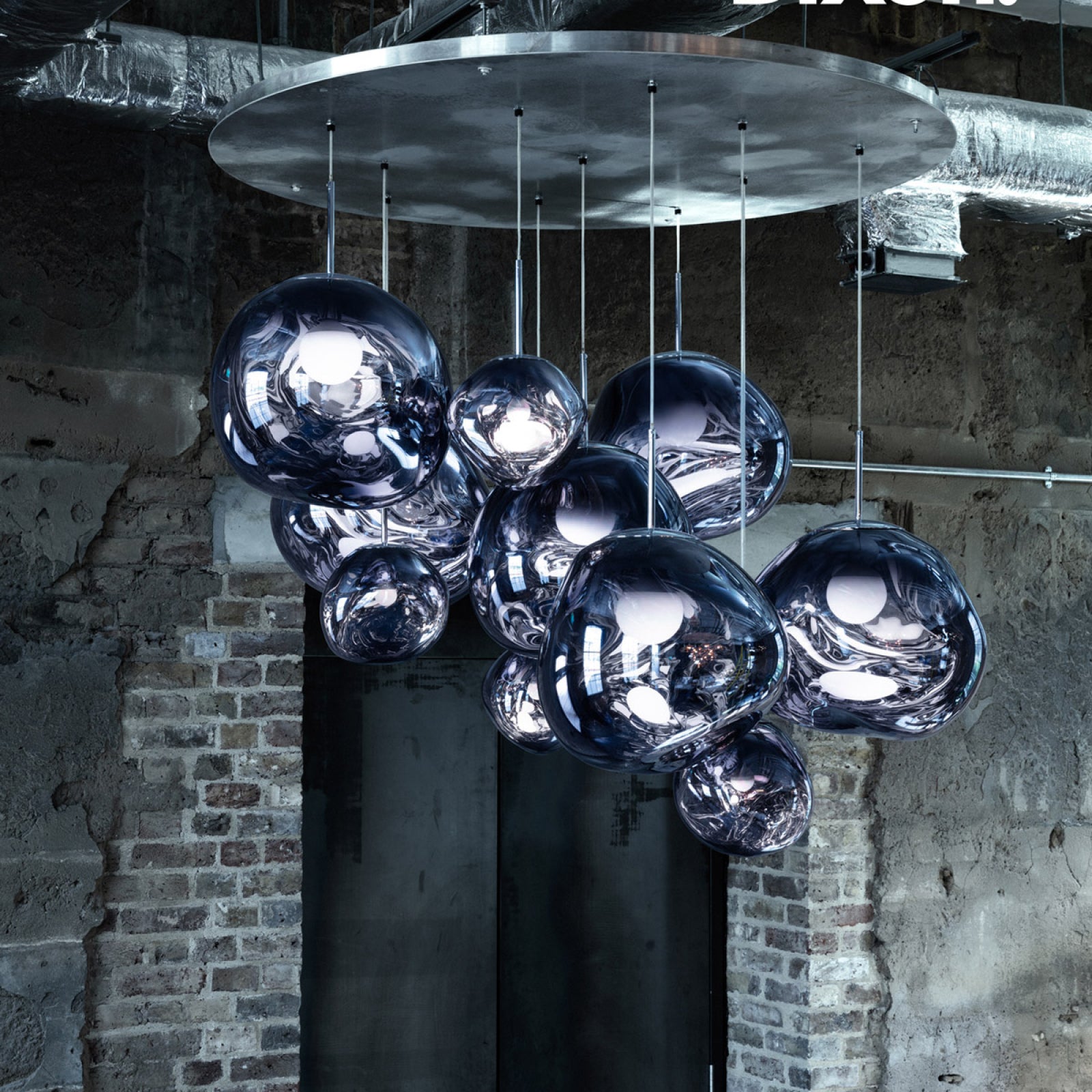 Davy | Multi-Arm Pendant Light | Sculptural Melt Design