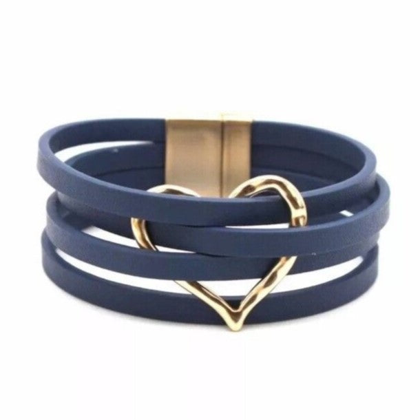 Davy | Multi-layer O-leather Wrap Bracelet