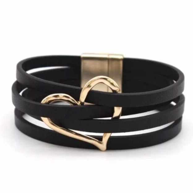 Davy | Multi-layer O-leather Wrap Bracelet