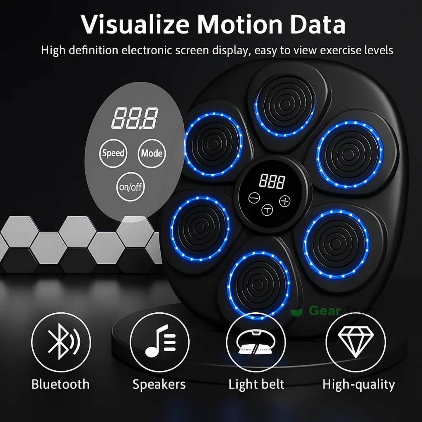Davy | Music Boxing Machine | Interactive Training | RGB & Bluetooth
