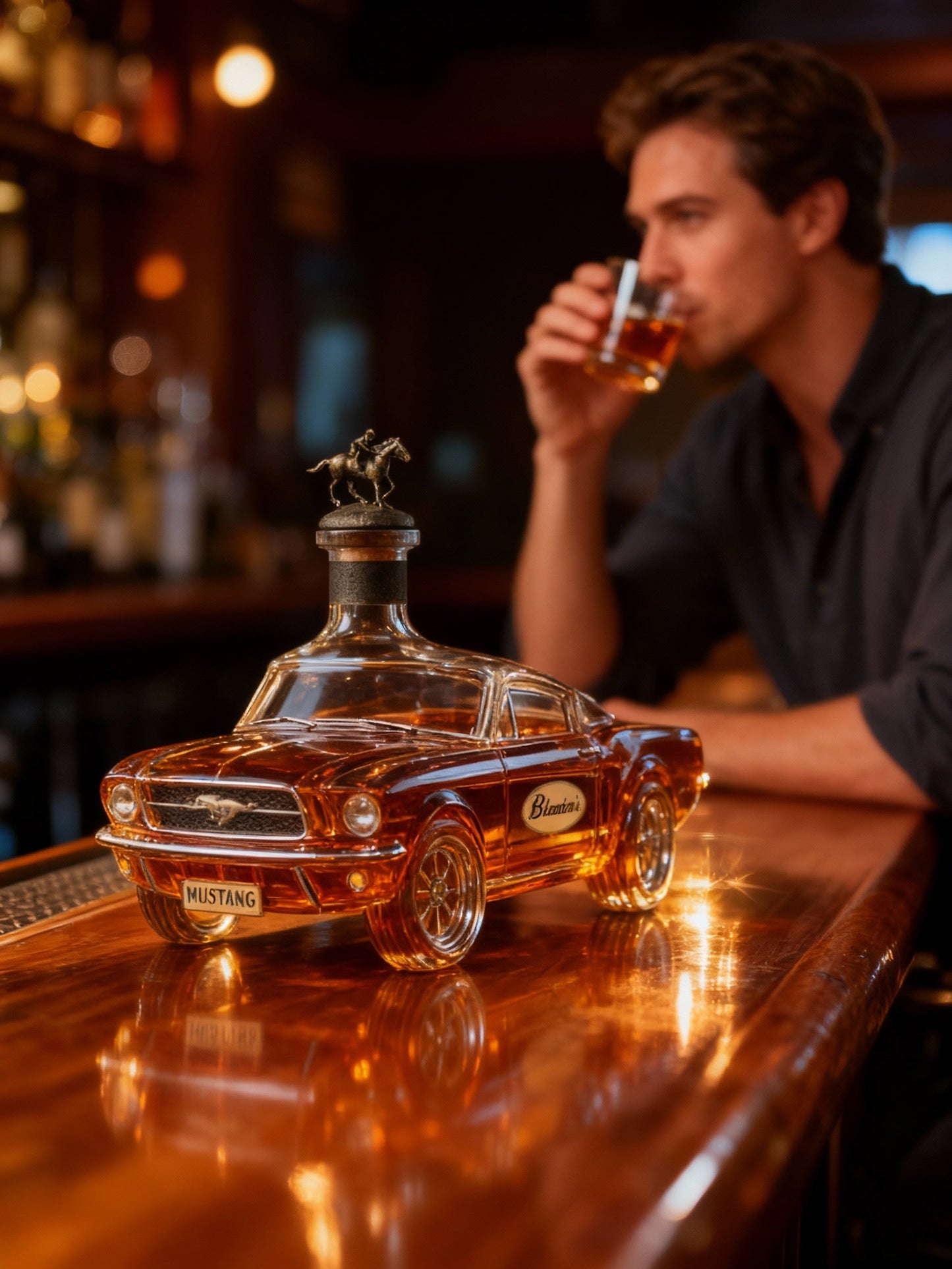 Davy | Mustang Car Shaped Whiskey Decanter