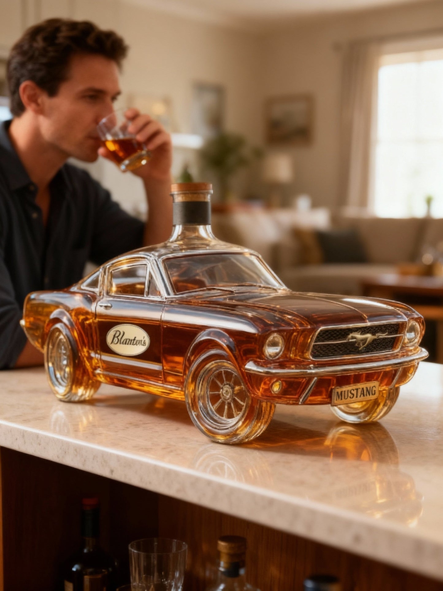 Davy | Mustang Car Shaped Whiskey Decanter