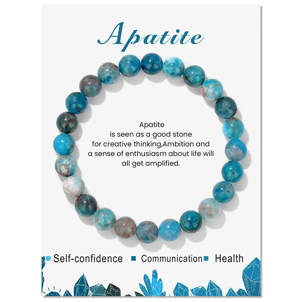 Davy | Natural Crystal Healing Energy Bracelet - Aria
