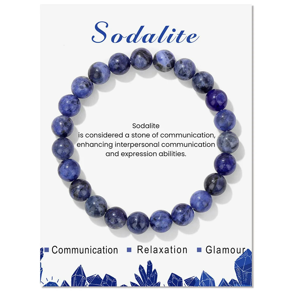 Davy | Natural Crystal Healing Energy Bracelet - Aria