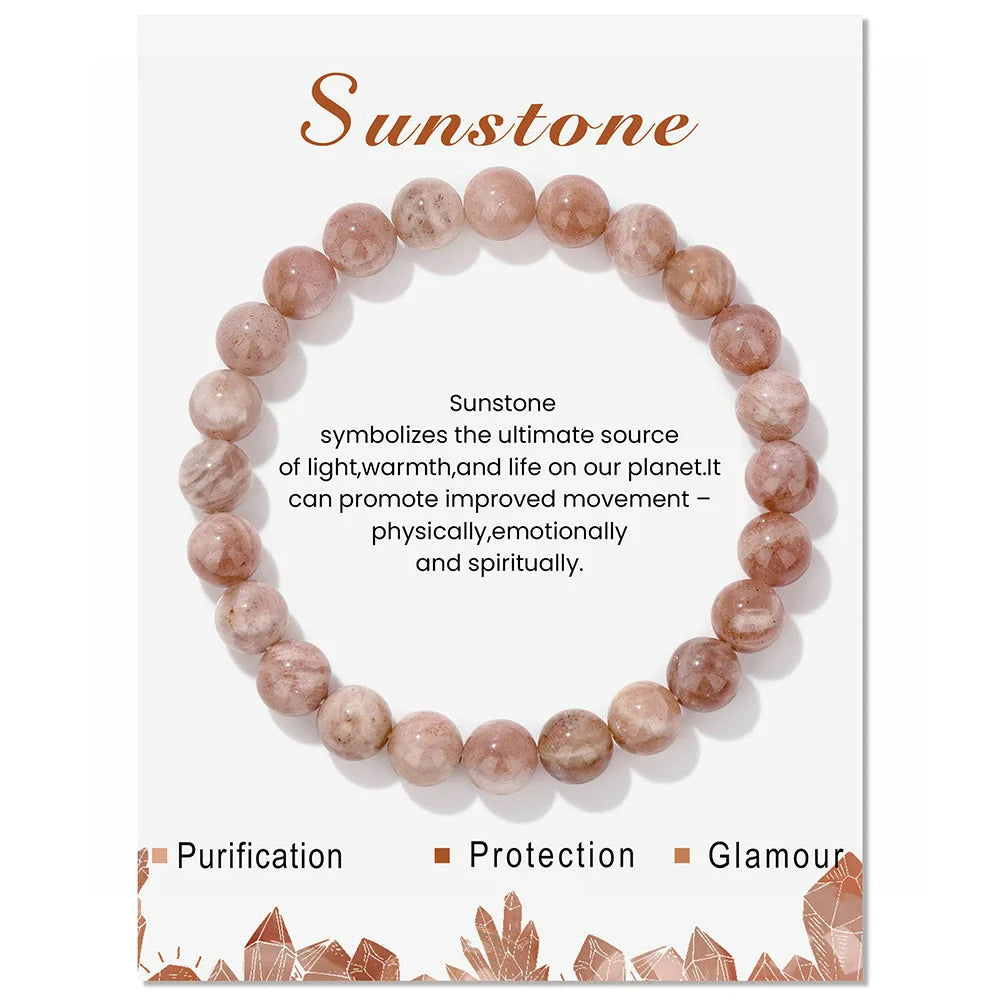 Davy | Natural Crystal Healing Energy Bracelet - Aria