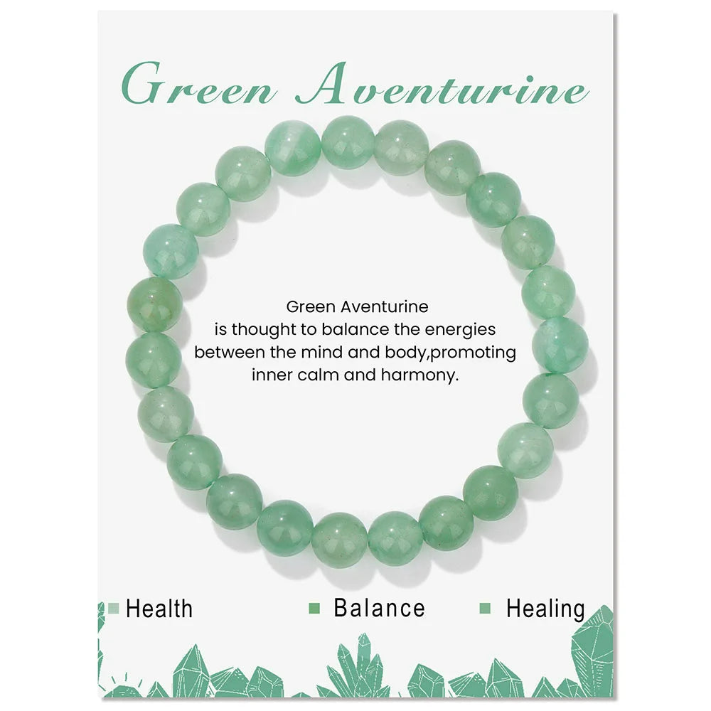 Davy | Natural Crystal Healing Energy Bracelet - Aria