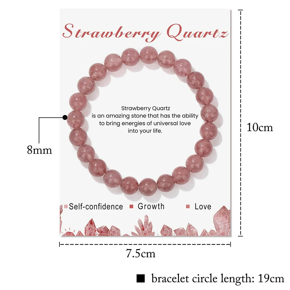 Davy | Natural Crystal Healing Energy Bracelet - Aria