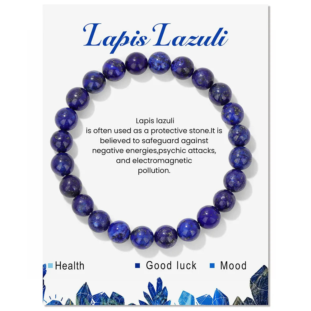 Davy | Natural Crystal Healing Energy Bracelet - Aria