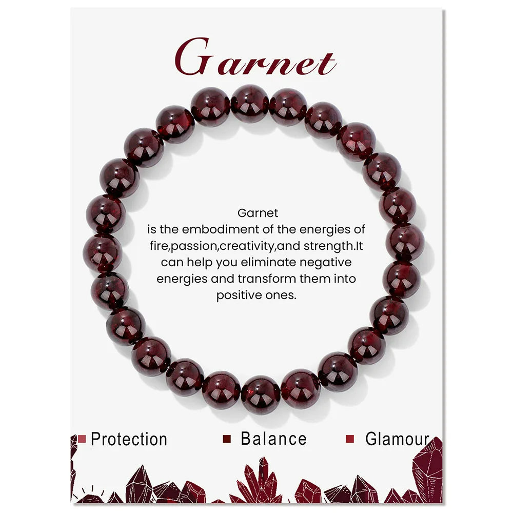 Davy | Natural Crystal Healing Energy Bracelet - Aria