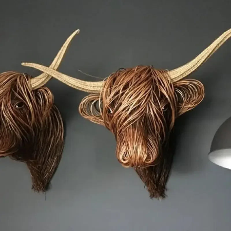 Davy | Nature'sCow - Handcrafted Cow Wall Decoration for Nature-Inspired Spaces