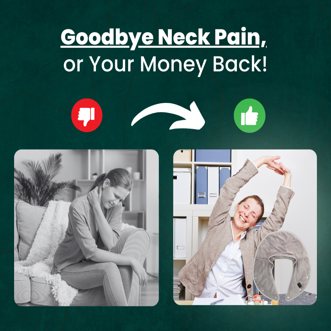 Davy | Neck Warmer & Massage Device | Neck and Shoulder Heat for Muscle Relaxation | Adjustable Settings for Stress Reduction | Targeted Neck Pain and Relaxation
