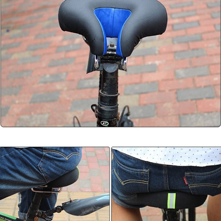 Davy | Noseless Bicycle Seat Mountain Bike Thick Soft Padding (Black)