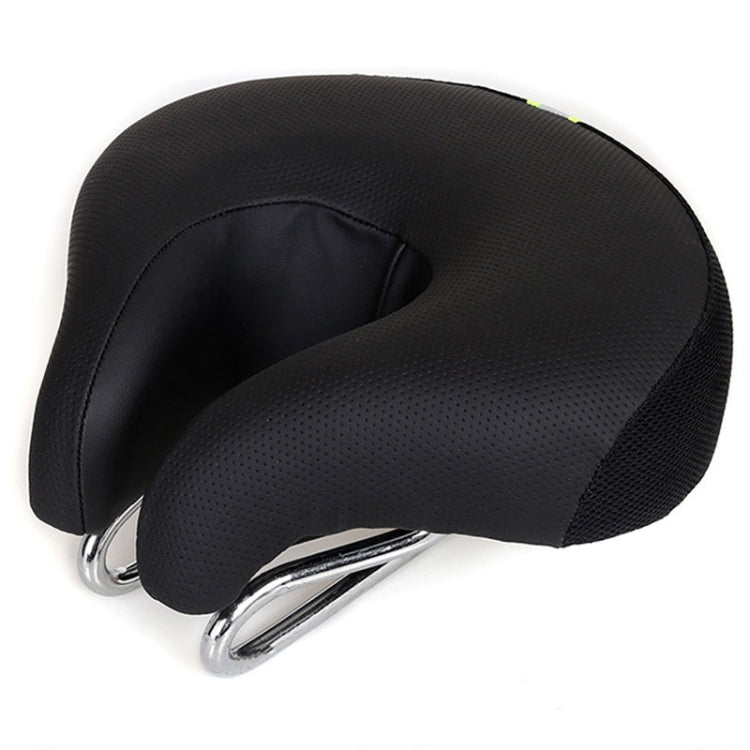 Davy | Noseless Bicycle Seat Mountain Bike Thick Soft Padding (Black)