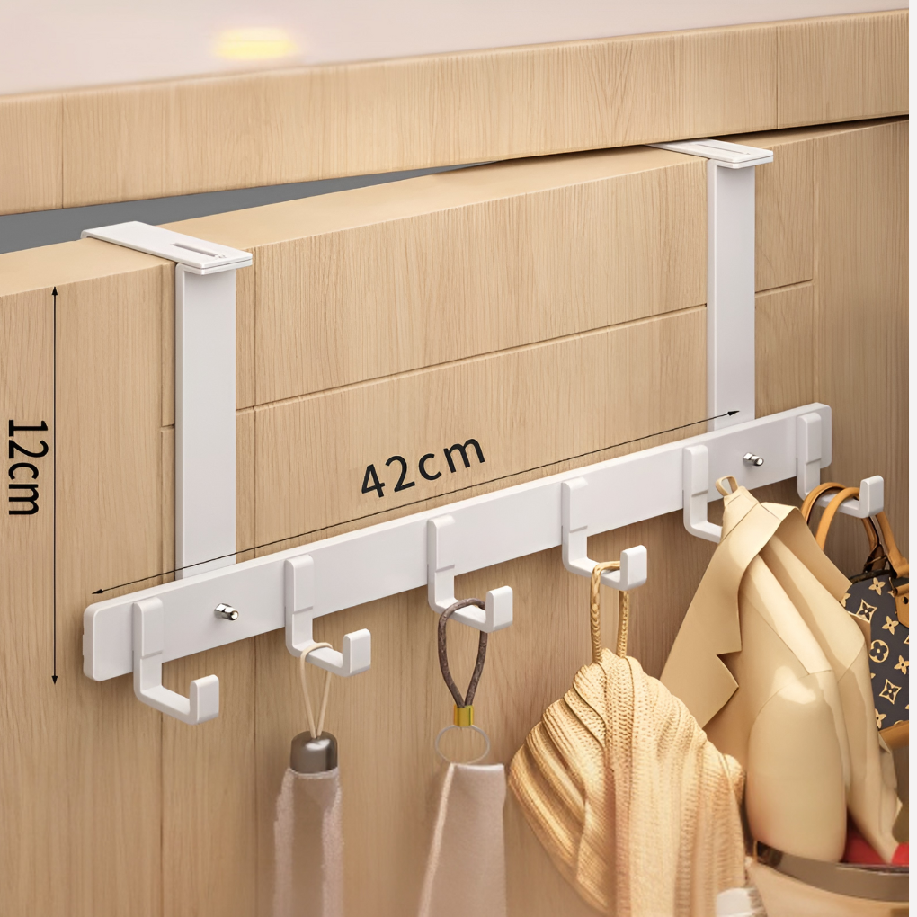 Davy | Over-the-Door 6 Hook Organizer