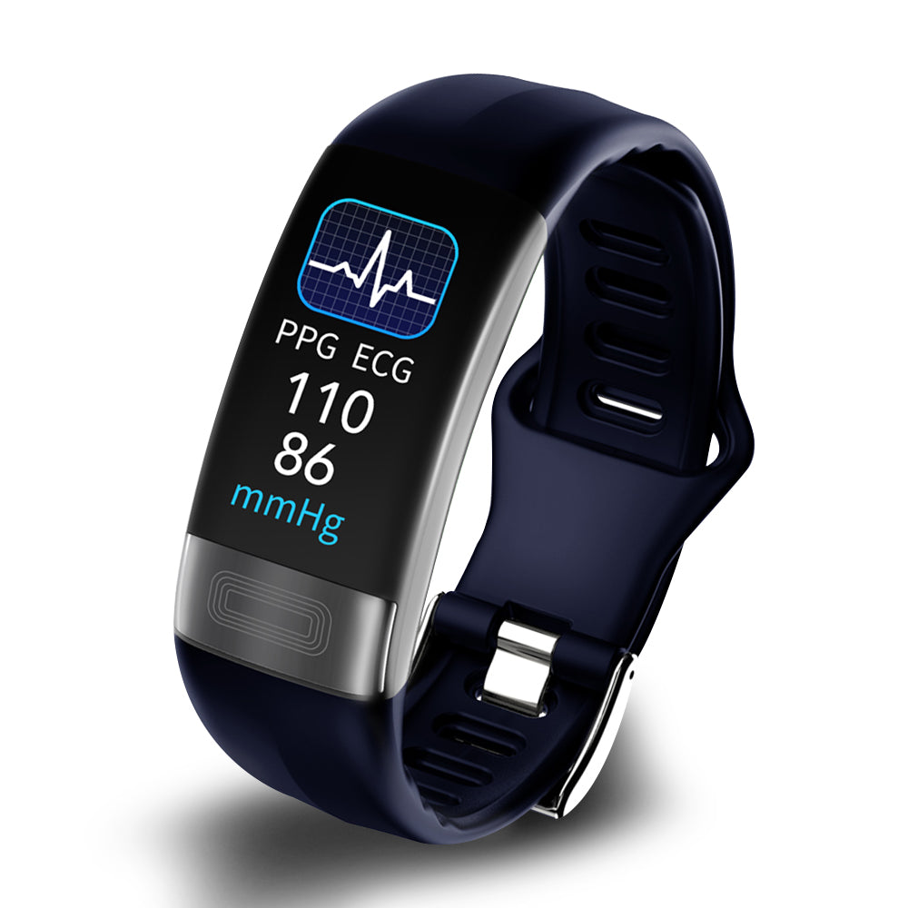 Davy | P11 Plus Health Tracker | Professional EKG & Blood Pressure Monitoring | HRV Analysis with Lorenz Scatterplot | SpO2 & Sleep Screening | IP67 Waterproof | Cycle Tracking